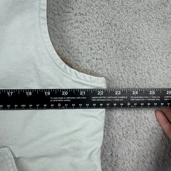 Carhartt Mock Neck Vest Sherpa Lined WV001 Full Zip Gray Womens XL 16/18 - Picture 6 of 11